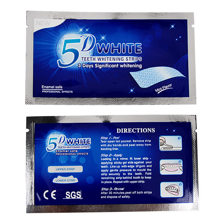Bandes blanchissantes naturelles rapide  des dents, sans peroxyde