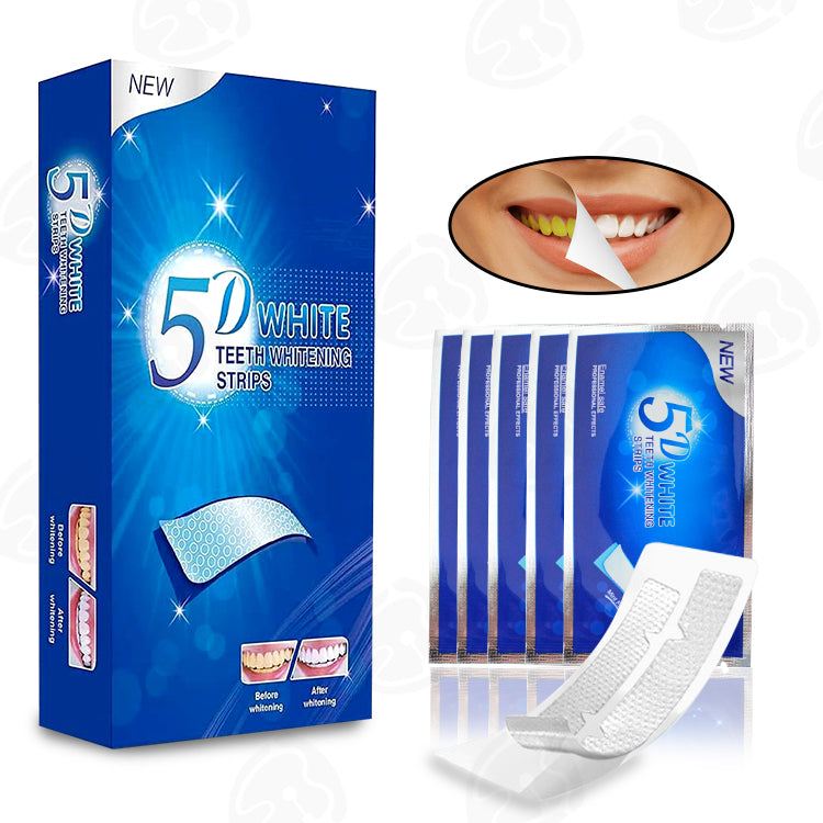 Bandes blanchissantes naturelles rapide  des dents, sans peroxyde
